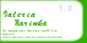 valeria marinka business card